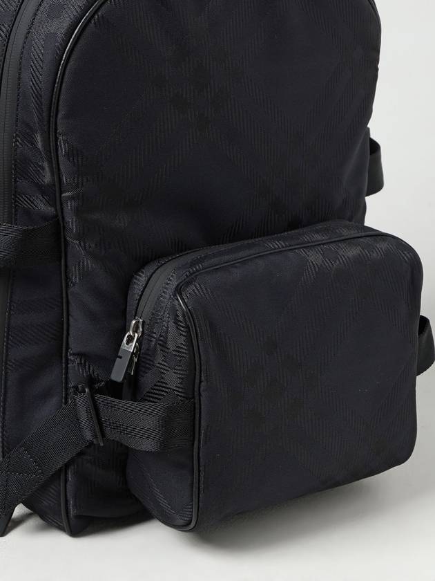 Check Print Jacquard Backpack Black - BURBERRY - BALAAN 5