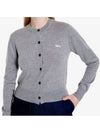 Baby Fox Patch Regular Cardigan Grey Melange - MAISON KITSUNE - BALAAN 4