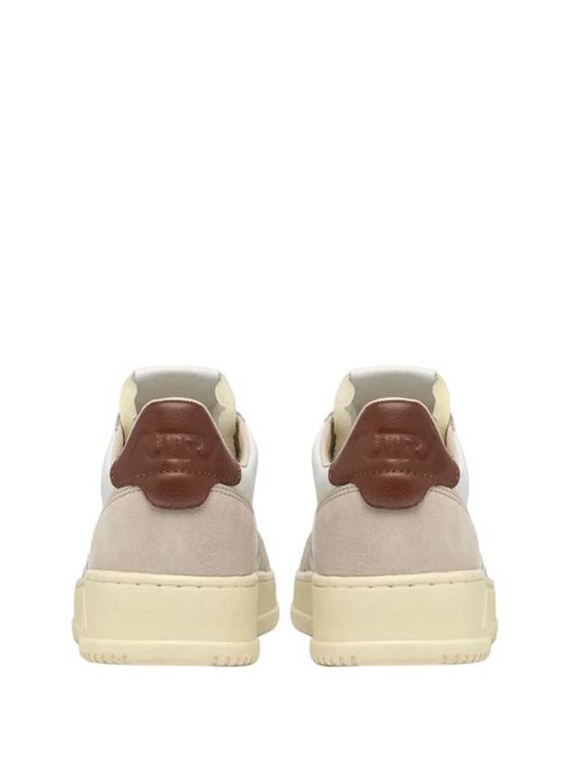 Autry Medalist Low Sneakers In White And Brown Leather And Suede - AUTRY - BALAAN 3