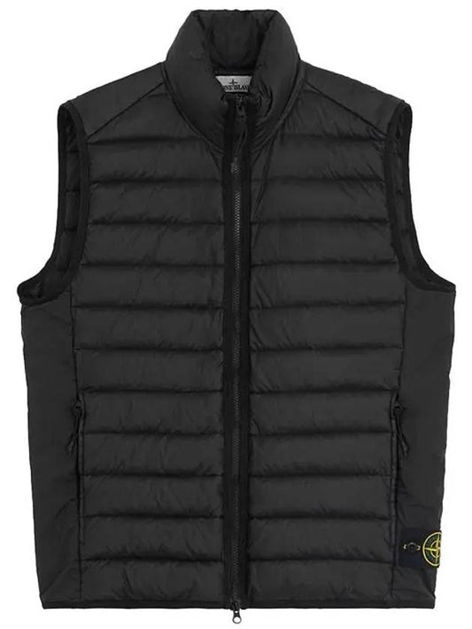 Loom Woven Chambers Recycled Nylon Down TC Vest Black - STONE ISLAND - BALAAN 2