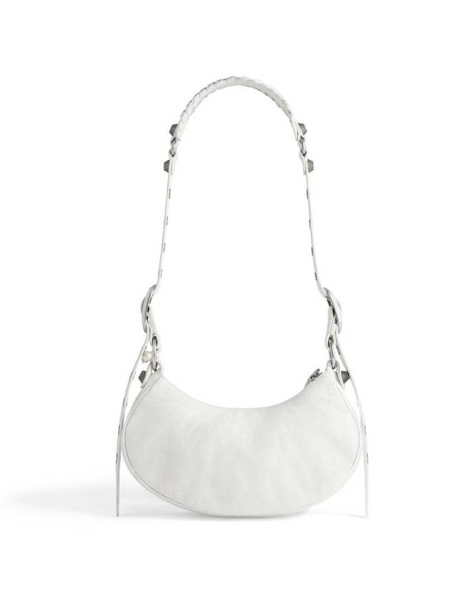 Le Cagole XS Lambskin Shoulder Bag White - BALENCIAGA - BALAAN 4