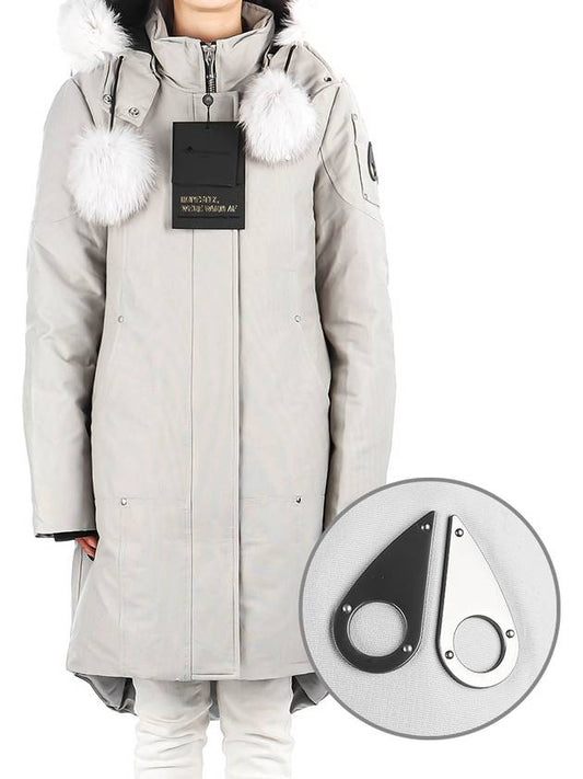 Women's Steel Ring Parka Gray - MOOSE KNUCKLES - BALAAN.