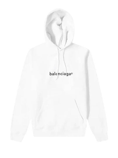 Logo Hoodie White - BALENCIAGA - BALAAN 2