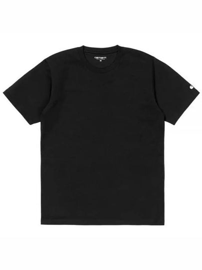 Base Short Sleeve T-Shirt Black - CARHARTT WIP - BALAAN 2