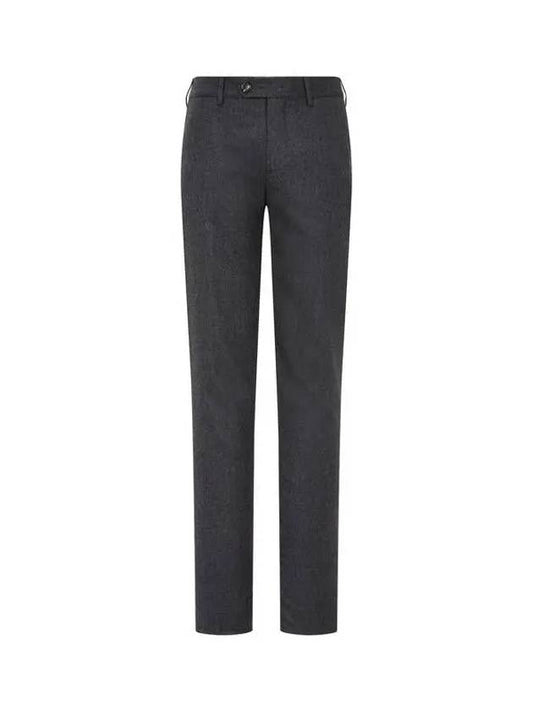 Shimaeul 8th Anniversary 10 ePoint 9 8 Men s Uncut Button Closure Soft Wool Pants Charcoal Gray 271384 - BRUNELLO CUCINELLI - BALAAN 1