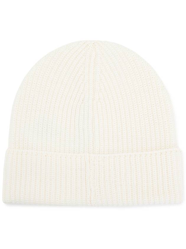 Logo Metropolis Wool Beanie White - CP COMPANY - BALAAN 3