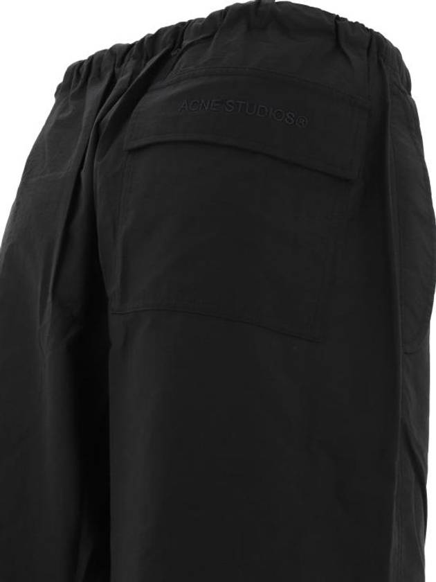 Relaxed Fit Straight Pants Black - ACNE STUDIOS - BALAAN 5