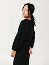 Square Neck Quarter Sleeve One Piece BLACK - LE SOLEIL MATINEE - BALAAN 3