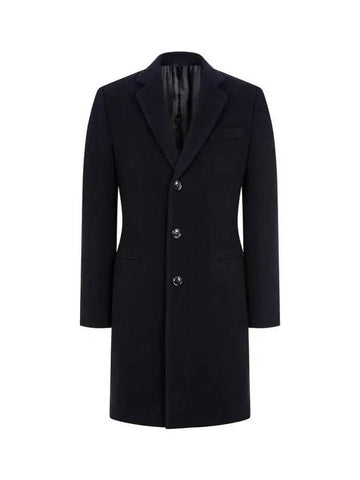 Men s Cashmere Wool Single Breasted Coat Black 270829 - GIORGIO ARMANI - BALAAN 1