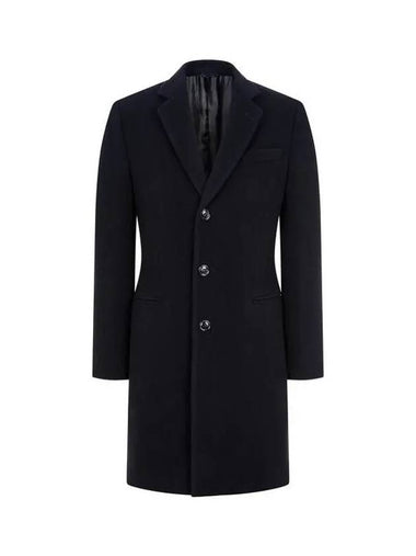 Men s Cashmere Wool Single Breasted Coat Black 270829 - GIORGIO ARMANI - BALAAN 1