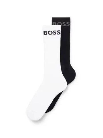 Cotton short logo socks 2 piece set 50467707 003 - BOSS - BALAAN 1