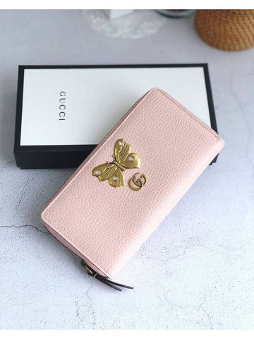 GG Animal Women s Long Wallet Dust Pink 499363 5969 - GUCCI - BALAAN 1