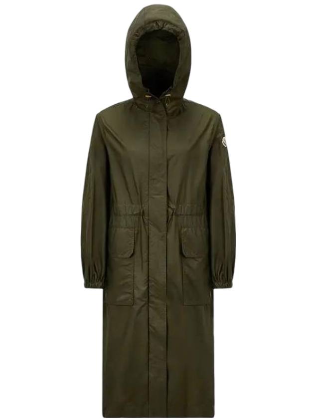 Hiengos Hooded Raincoat Dark Green - MONCLER - BALAAN 1