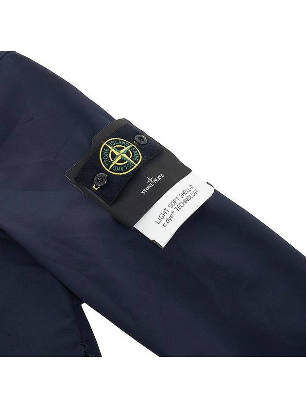 Wappen Patch Soft Shell Hooded Jacket Navy - STONE ISLAND - BALAAN 6