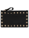 Rockstud Card Wallet Black - VALENTINO - BALAAN 2