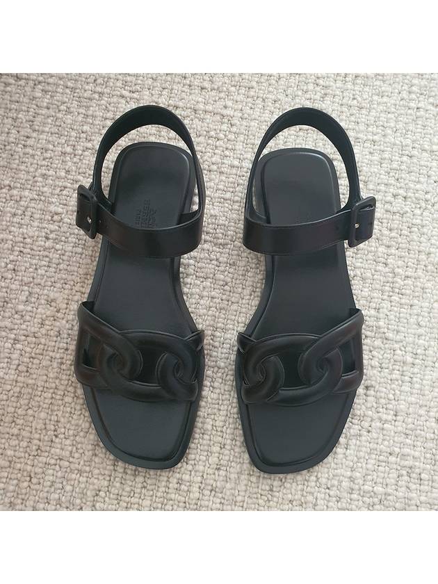 Feliz sandals black - HERMES - BALAAN 4