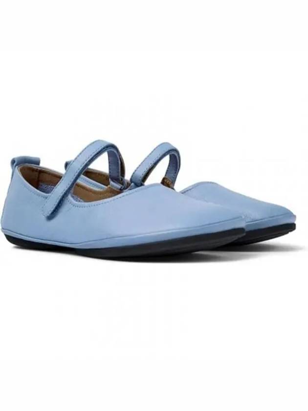 Right Leather Mary Jane Flat Shoes Blue - CAMPER - BALAAN 2