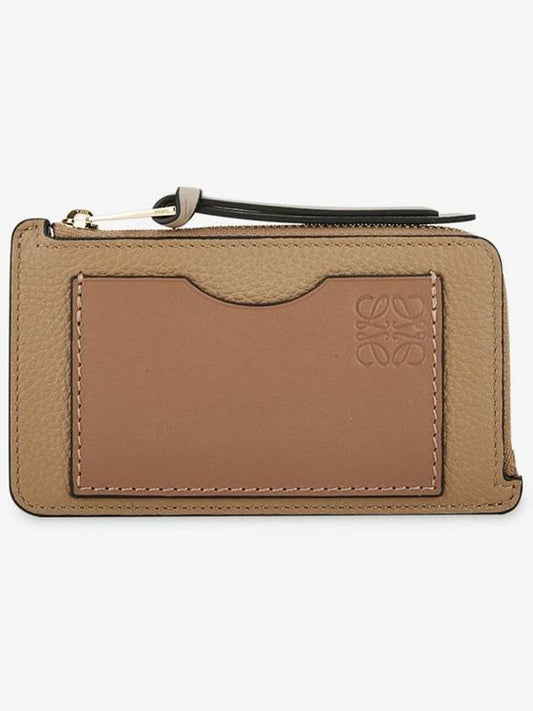 Coin Grained Calfskin Card Wallet Toffee Tan - LOEWE - BALAAN 2