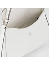 Cleo Brushed Leather Flap Shoulder Bag White - PRADA - BALAAN 6