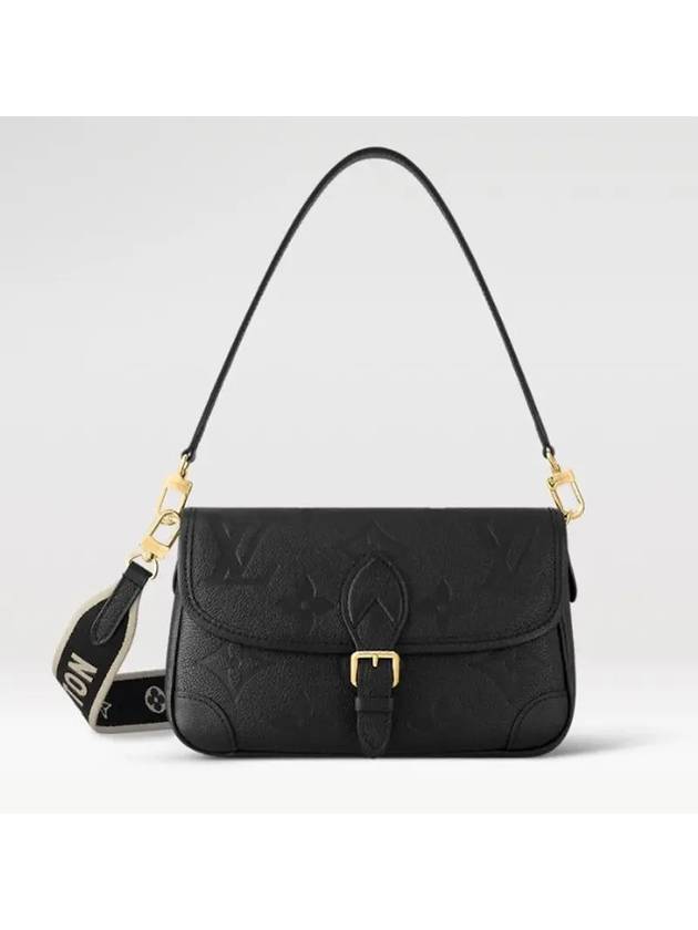 Diane Monogram Leather Shoulder Bag Black - LOUIS VUITTON - BALAAN 3