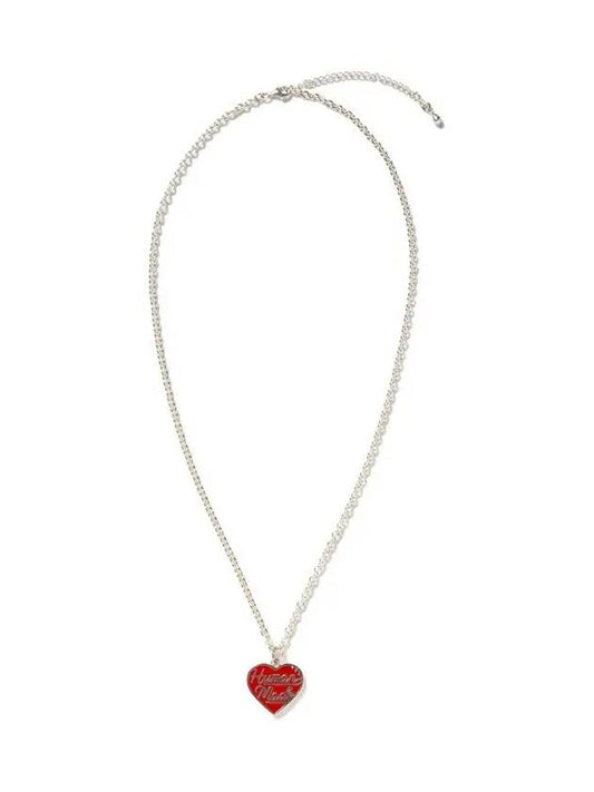 Heart Silver Necklace Necklace Red HM27GD063 - HUMAN MADE - BALAAN 2