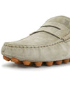 Suede Gommino Bubble Driving Shoes Beige - TOD'S - BALAAN 8