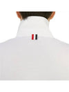 Men's Three Stripes Pocket Mercerized Short Sleeve Polo Shirt White - THOM BROWNE - BALAAN 7