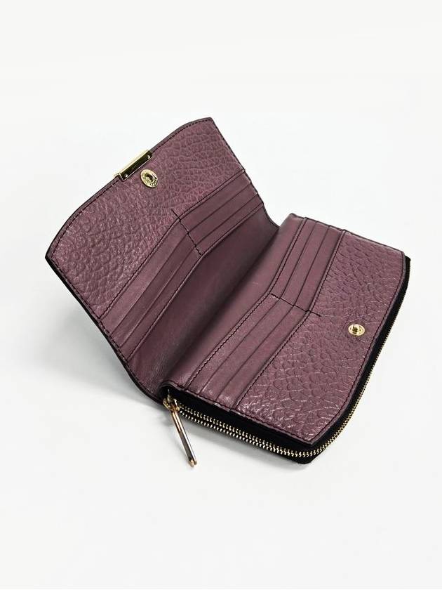 Burberry Dusky Mauve Grain Continental Long Wallet - BURBERRY - BALAAN 9