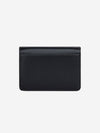 Triomphe Shiny Calfskin Flap Card Wallet Black - CELINE - BALAAN 3