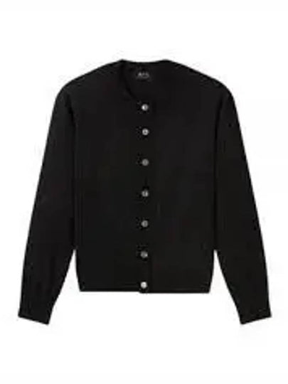 Marine Wool Cardigan Black - A.P.C. - BALAAN 2