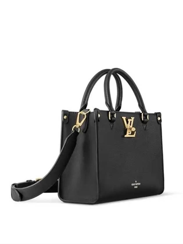 Lock Go Leather Tote Bag Black - LOUIS VUITTON - BALAAN 3