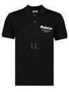 Graffiti Logo Short Sleeve Polo ShirtBlack - ALEXANDER MCQUEEN - BALAAN 2