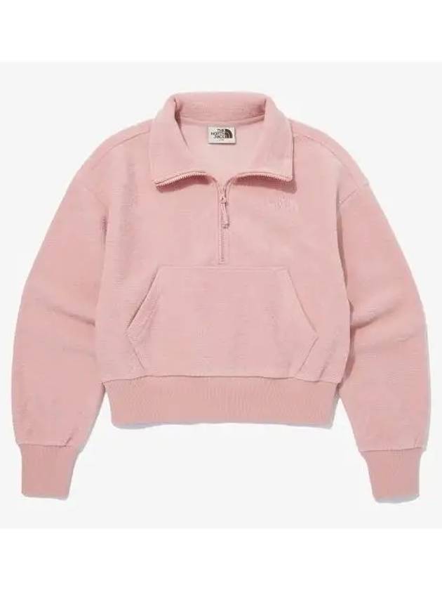 The North Face NM5MQ30L White Label Women s Terry Half Zip Sweatshirt - THE NORTH FACE - BALAAN 1