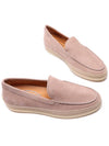 Logo Suede Loafers Pink - TOD'S - BALAAN 6