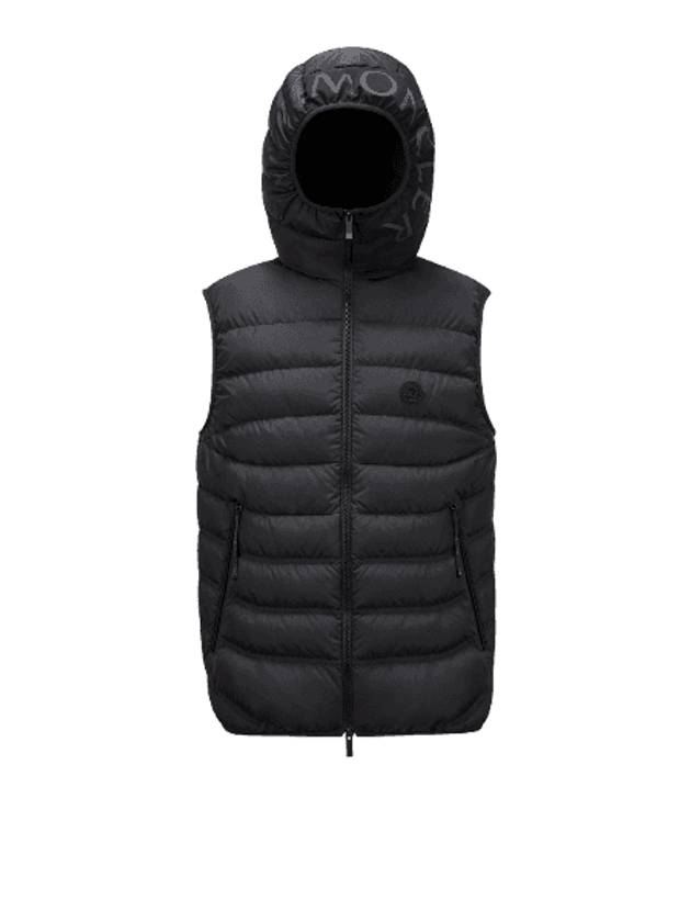 Nuviera NUBIERA Logo Down Vest Black - MONCLER - BALAAN 1