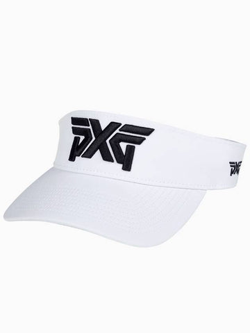 Embroidered Logo Sports Visor Sun Cap Hat White H 22000014 WHT - PXG - BALAAN 1