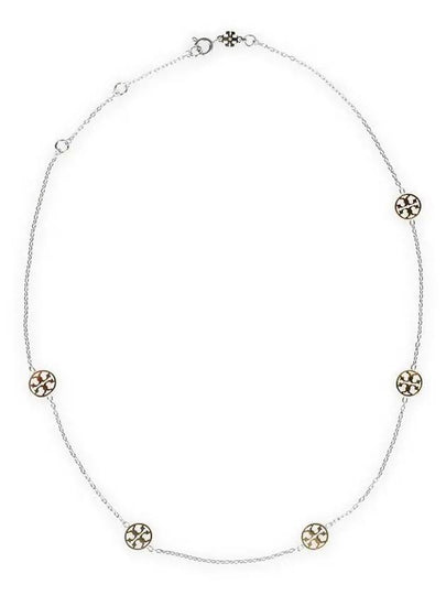 Miller Chain Link Necklace Silver - TORY BURCH - BALAAN 2