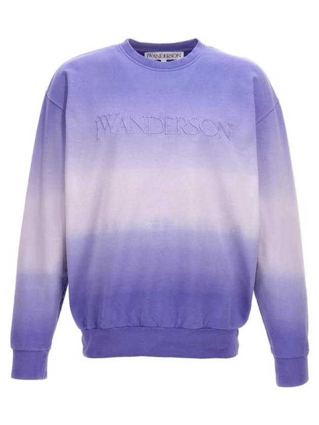 Embroidered Logo Gradient Sweatshirt Lavender - JW ANDERSON - BALAAN 1