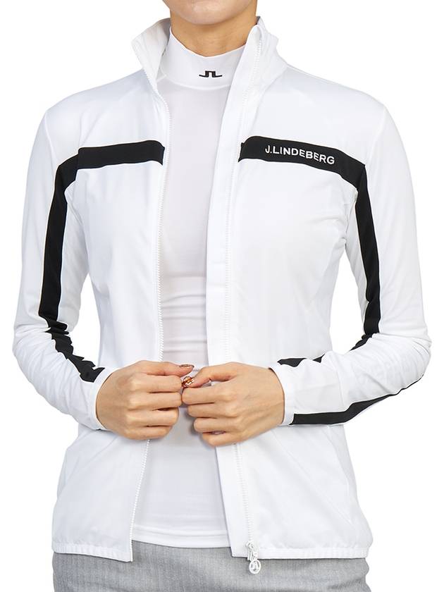 Janice Full Zip-up Jacket White - J.LINDEBERG - BALAAN 7