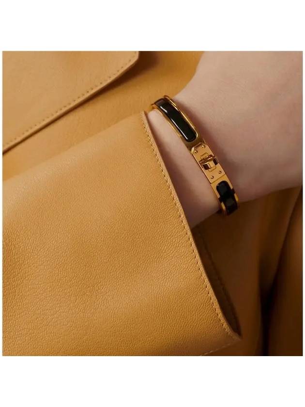 Mini Clic Kelly Bracelet Gold Black - HERMES - BALAAN 4