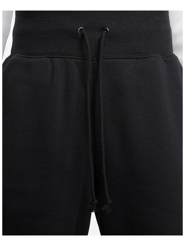 Phoenix Fleece High Waist Wide Pants Black - NIKE - BALAAN.