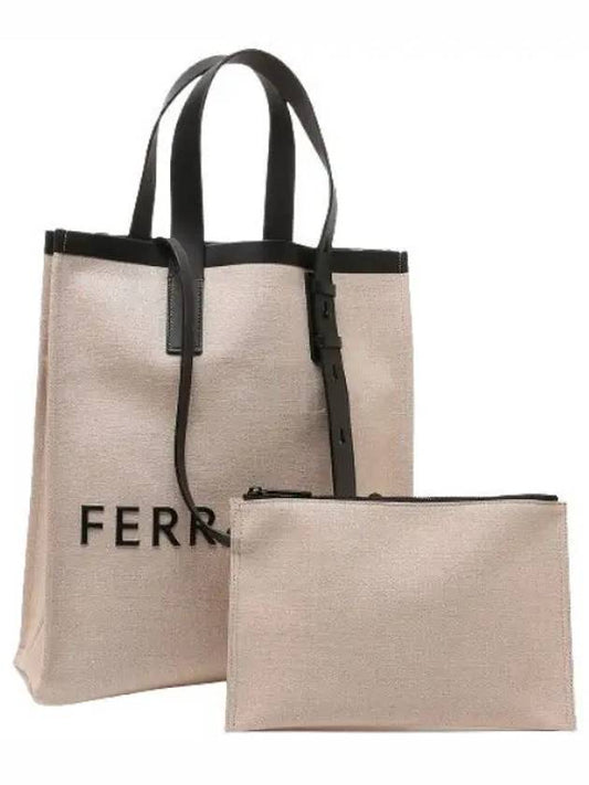 Signature Tote Bag Natural - SALVATORE FERRAGAMO - BALAAN 2