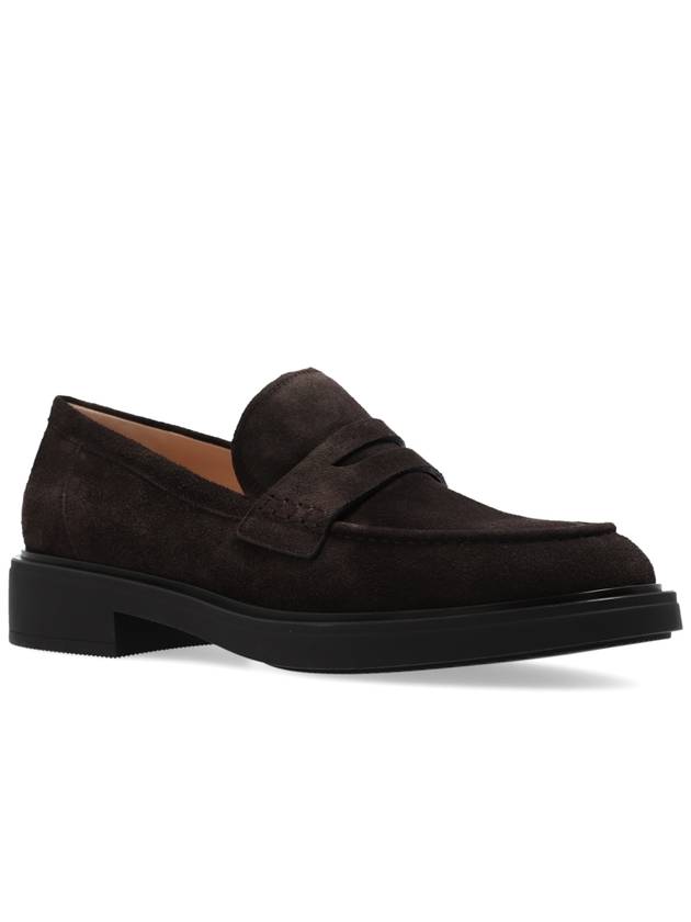 Gianvito Rossi Suede ‘Harris’ Loafers, Women's, Brown - GIANVITO ROSSI - BALAAN 5