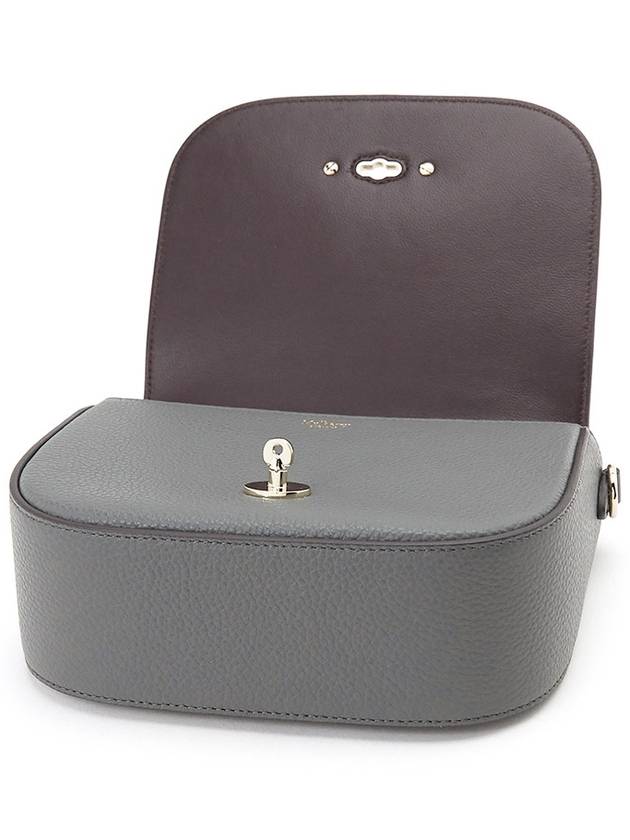 Darley Satchel Classic Grain Small Cross Bag Grey - MULBERRY - BALAAN 6