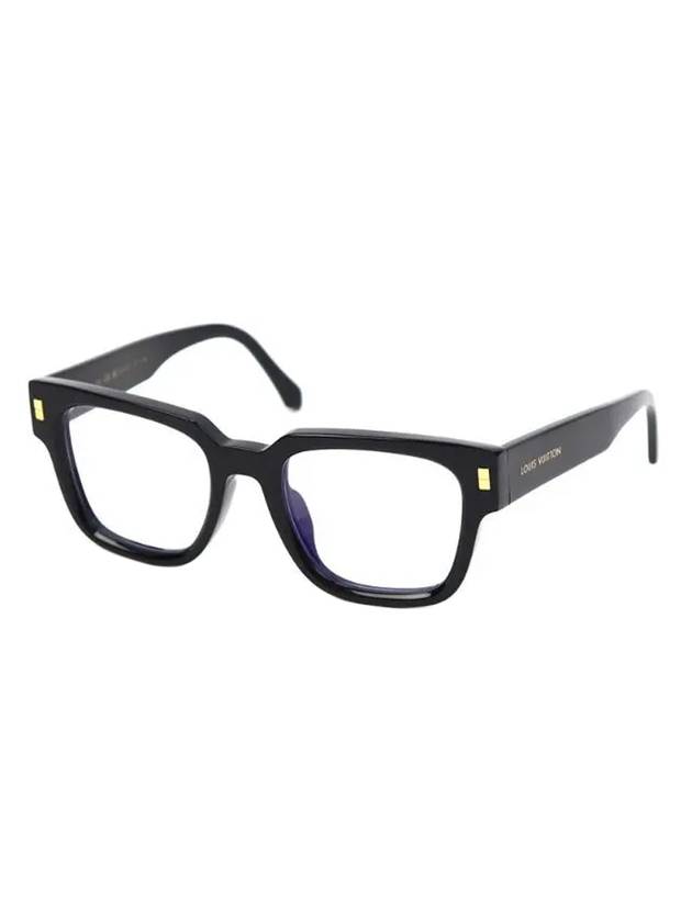 Eyewear Square Anti Blue Light Glasses Black - LOUIS VUITTON - BALAAN.