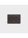 Triomphe Canvas Business Card Wallet Black - CELINE - BALAAN 5