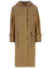 Women's Hiengu Raincoat Beige - MONCLER - BALAAN.