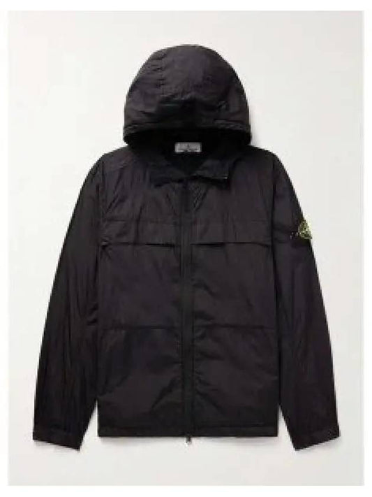 Garment Dyed Crinkle Reps R-Nylon Jacket Black - STONE ISLAND - BALAAN 2