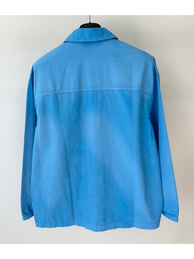 Oversized Shirt Jacket HK7512 Blue MENS - ADIDAS - BALAAN 3