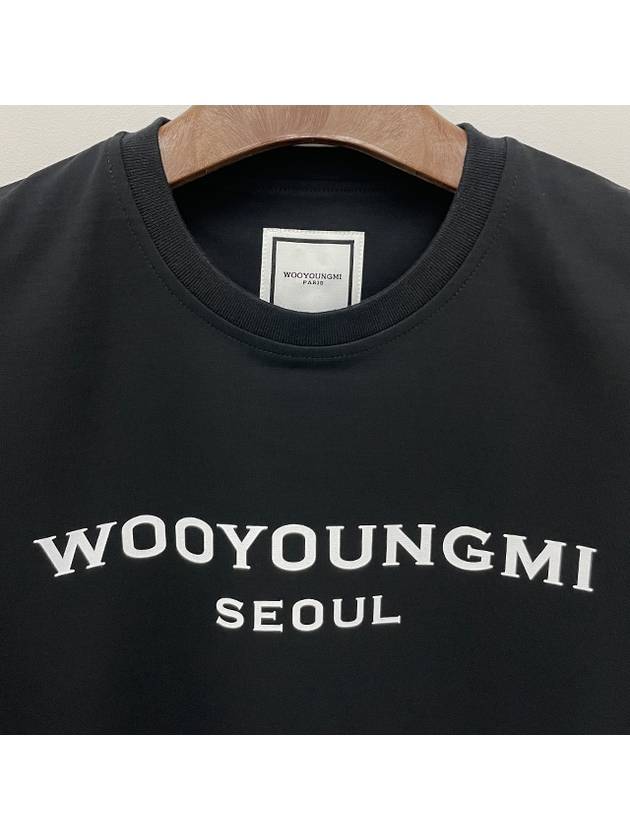 Front Seoul Logo Short Sleeve T-Shirt Black - WOOYOUNGMI - BALAAN 5